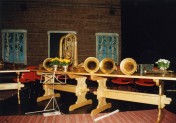 110-vuotis juhlanyttely Nuorisoseuralla konsertin yhteydess..